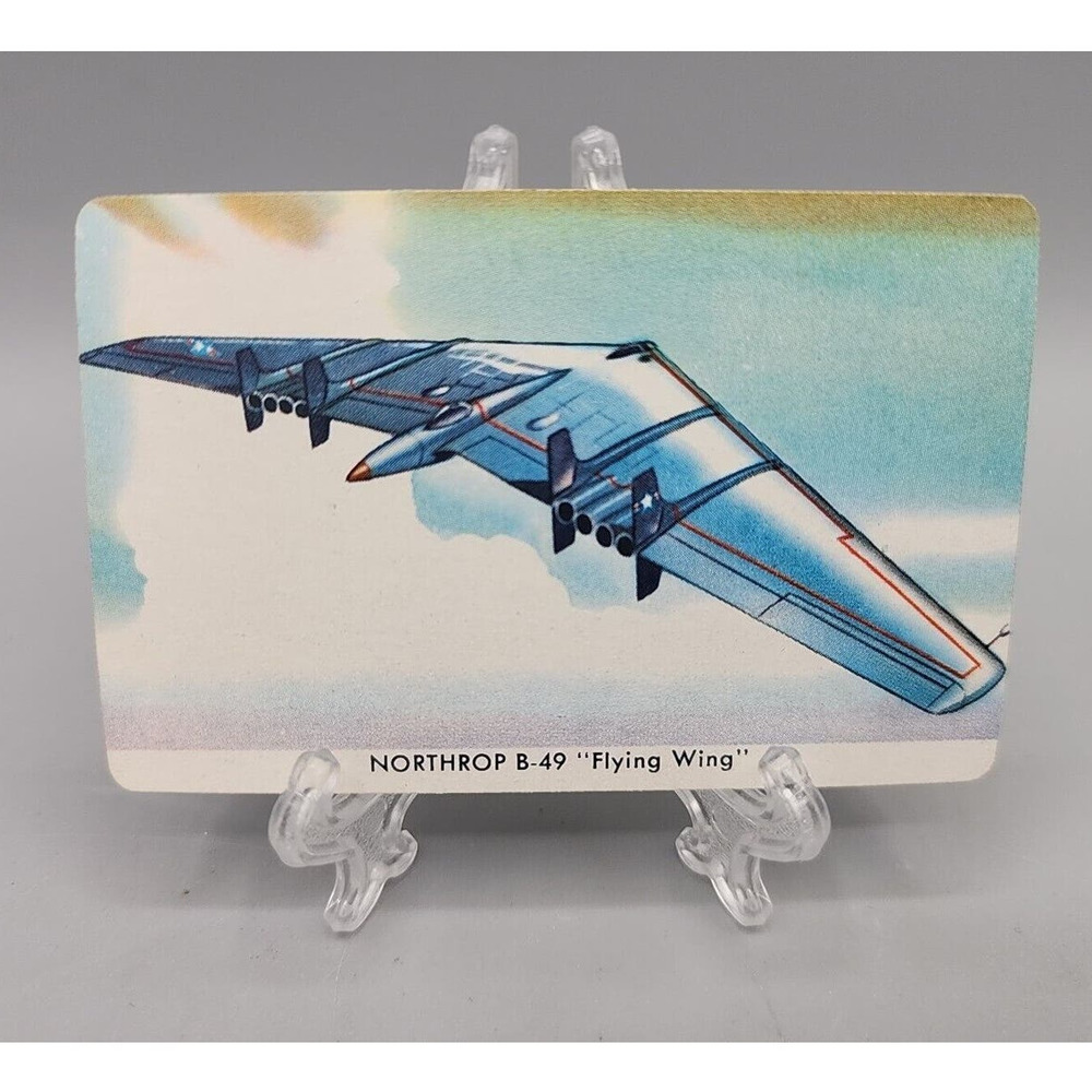 Quaker Pack-O-Ten B-49 Flying Wing Northrop Trading Cardm1950s